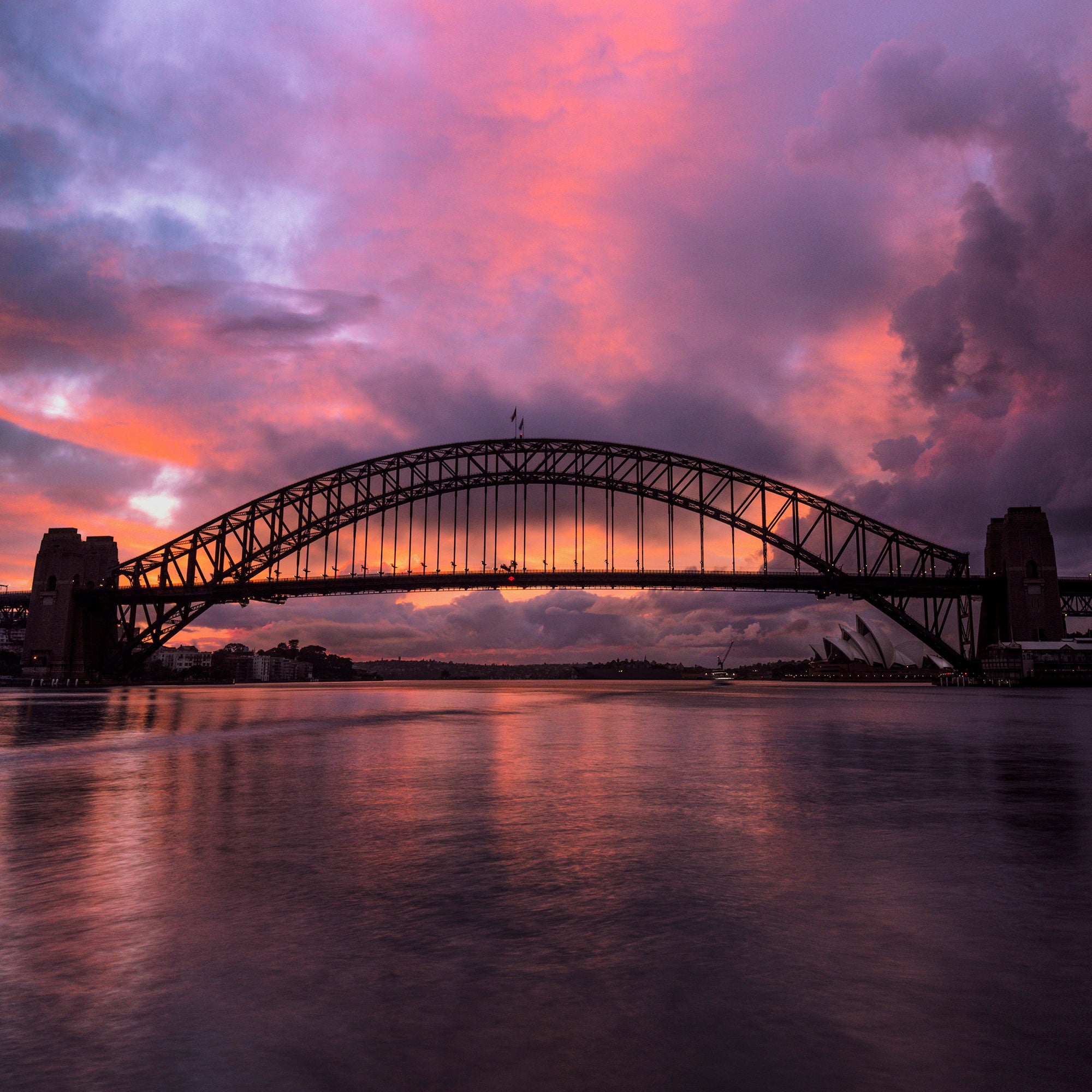 Harbour Dawn - Fne art photography of Sydney Harbour Bridge by Rochelle Salava | Salava Fine Art. 