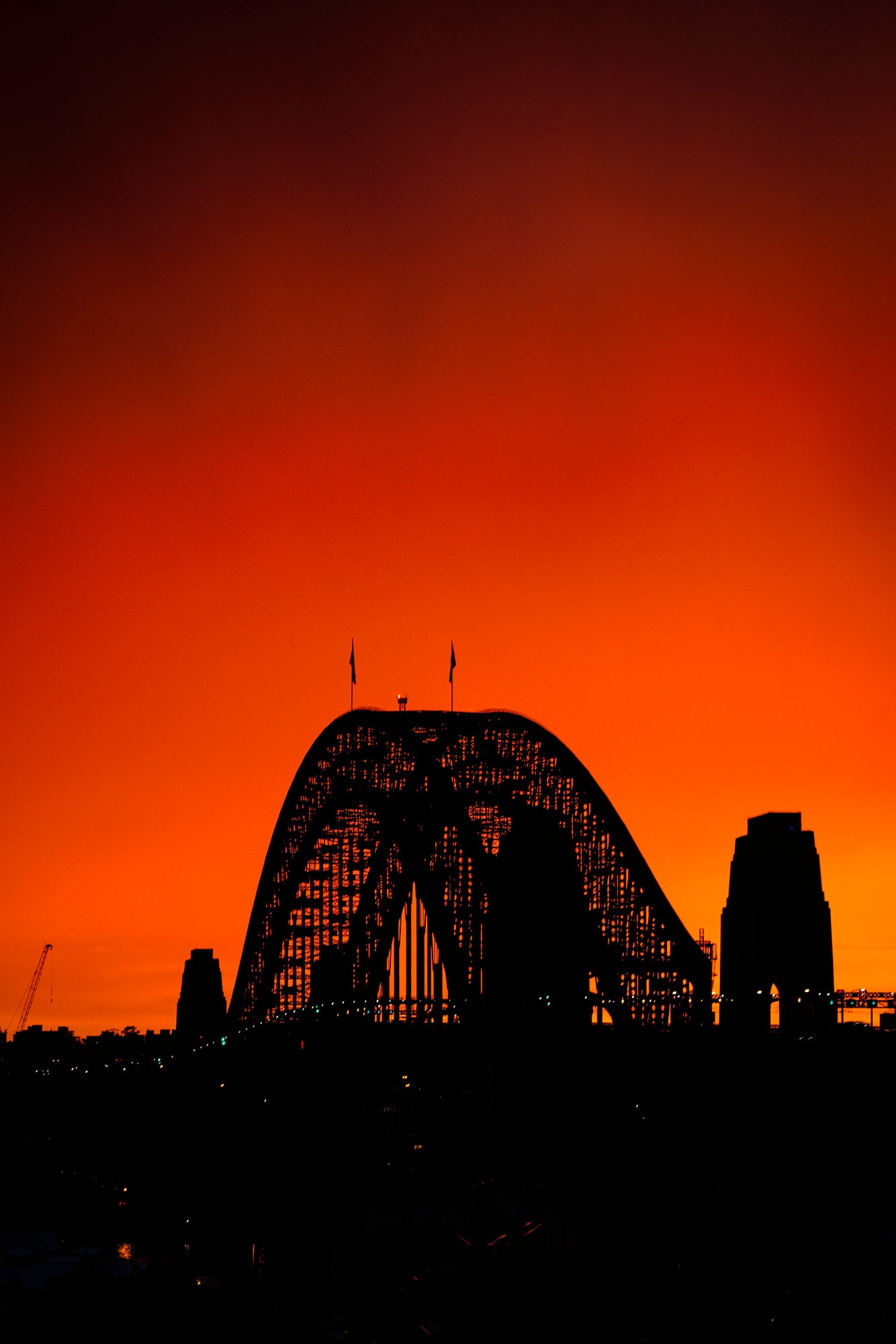 Orange Harbour - Fine art photograph of Sydney Harbour Bridge by Rochelle Salava | Salava Fine Art