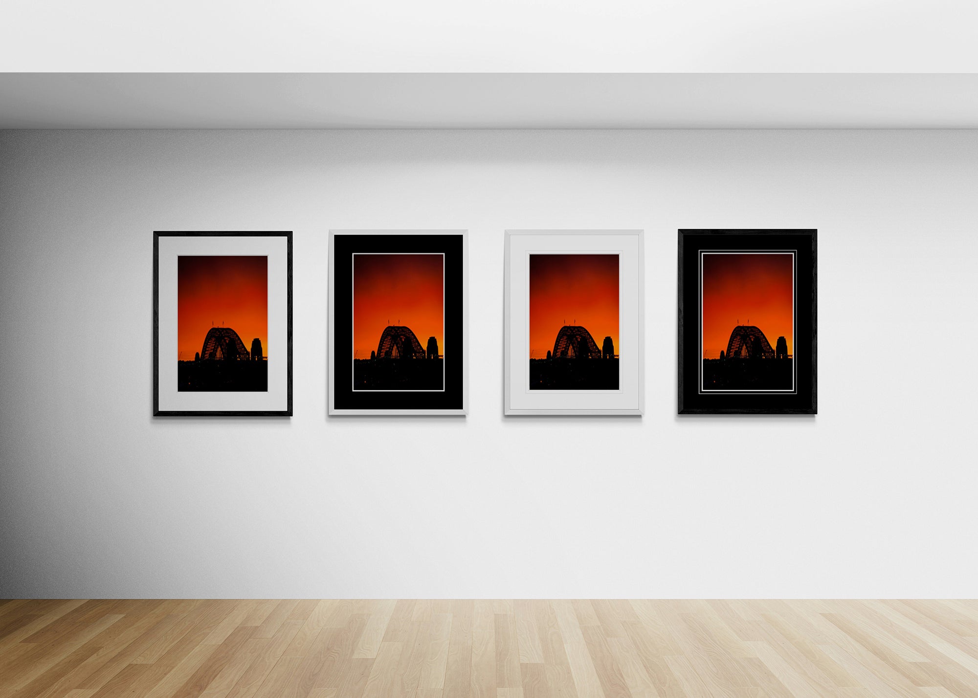 Orange Harbout -  Fine art print of Sydney Harbour Bridge by Rochelle Salava | Salava Fine Art. 