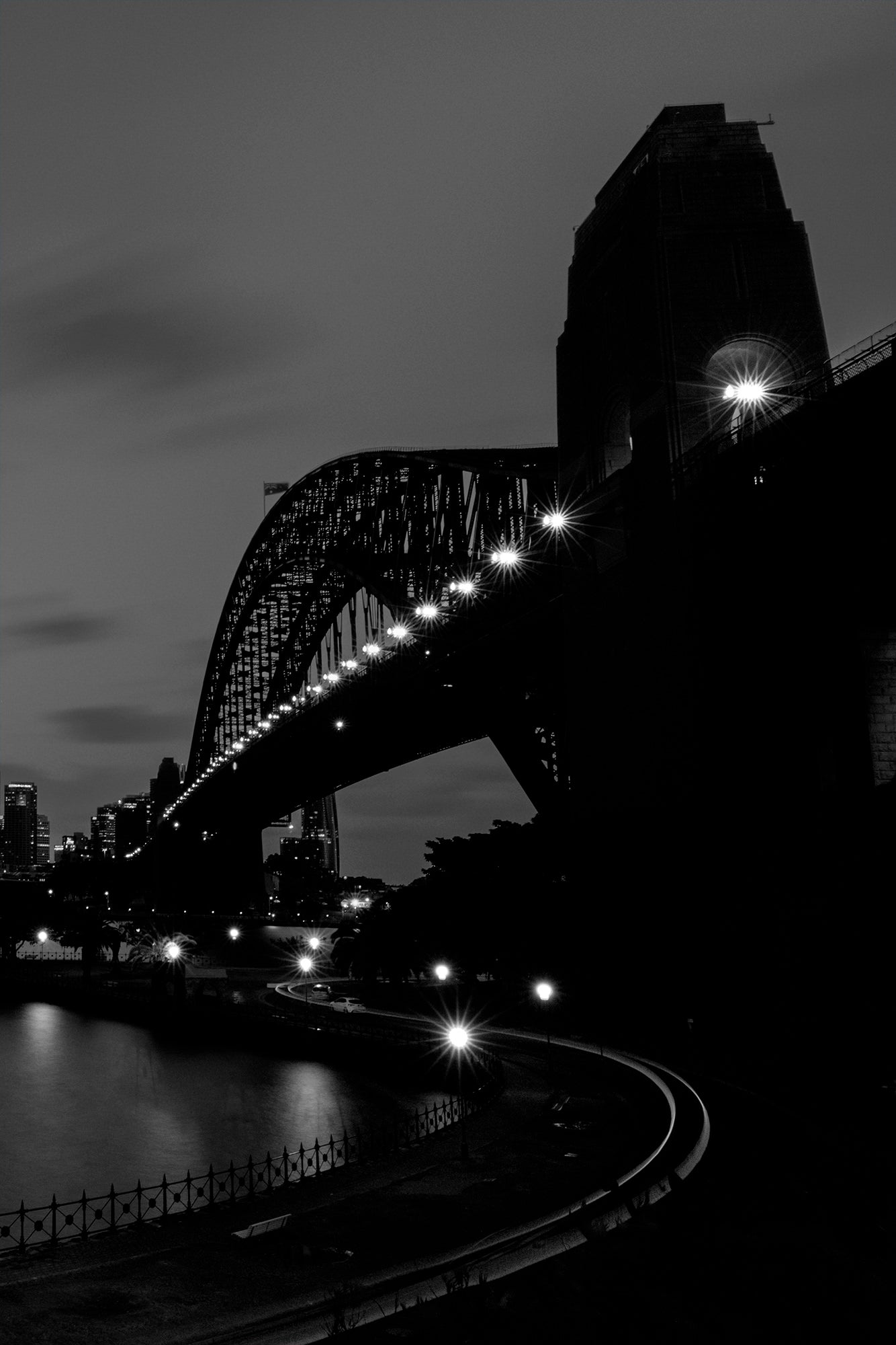 Bridge Lights -  Fine art photograph of Sydney Harbour Bridge by Rochelle Salava | Salava Fine Art. 